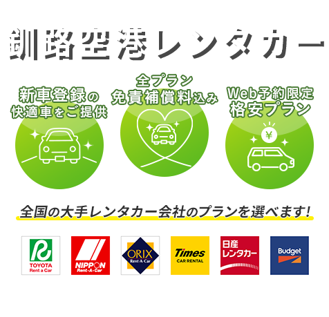 お得なレンタカープランを検索してサービスや料金を一括比較！