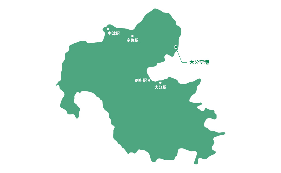 大分県レンタカー人気エリア